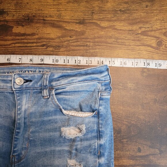 American Eagle Jeans Womens 10 S Next Level Stretch Super High Rise Jegging - Picture 8 of 12